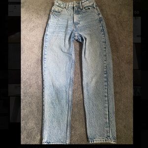 ZARA acid wash mom jeans